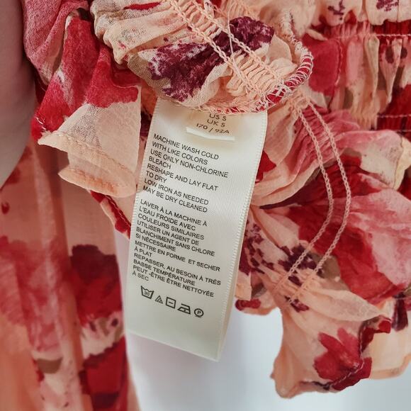 Free People Romantic Combo Floral Lace Daphne Blouse S - Picture 7 of 11